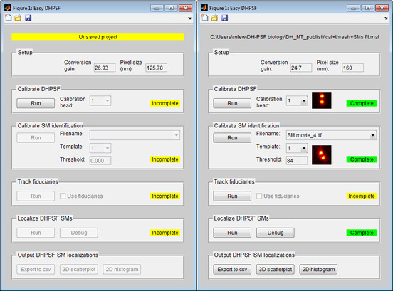 Easy-DHPSF command window